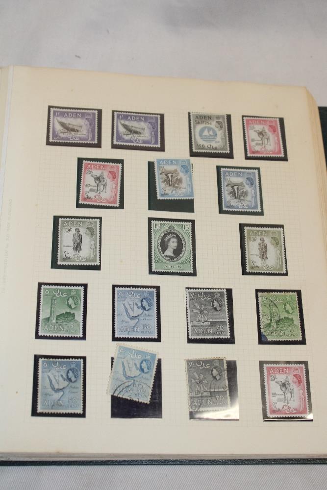 A folder album containing a good selection of British Commonwealth stamps,
