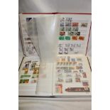 Two large stock books containing a selection of mixed World stamps