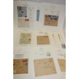 A collection of various French postal history including pneumatic post mail collection from 1942