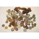 A selection of various pre-decimal coins together with Foreign coinage, 1977 dollar and others,