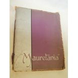 A Cunard White Star Line "Mauretania" brochure with special note dated 1947,