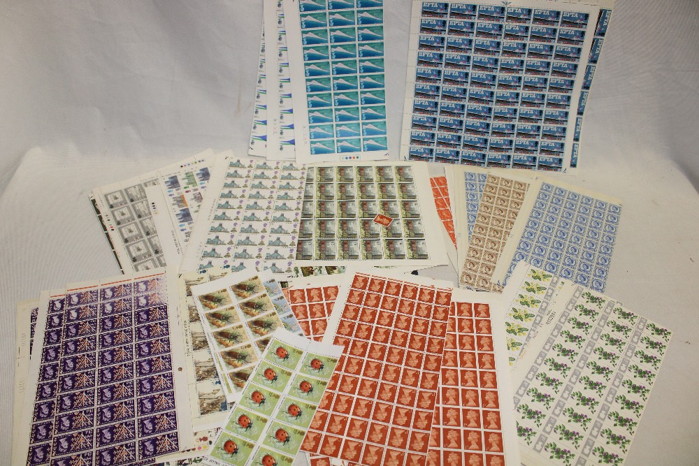A selection of EIIR mint stamps including sheets and part sheets - decimal stamps,
