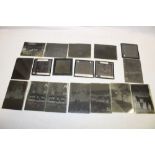 A large selection of small glass photographic negative plates including numerous Cornish examples -