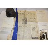 A selection of Cornish mining memorabilia relating to the vist of HRH Prince of Wales to South