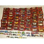 A collection of over 60 various Matchbox Models of Yesteryear,