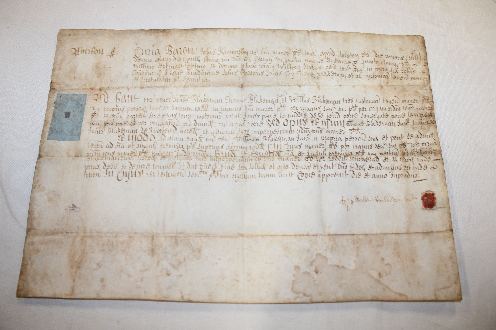 A 1718 vellum indenture relating to William Blakeman/Thomas
