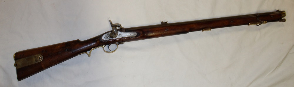 A 19th century Brunswick Colonial smooth bore musket with 30½" steel barrel,