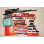 Hornby 00-gauge - boxed GWR Pannier tank engine, selection of various boxed coaches,