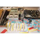 A large selection of various 00 gauge railway layout accessories including Hornby Zero 1R950 master
