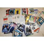 A selection of approximately 100 various football programmes,