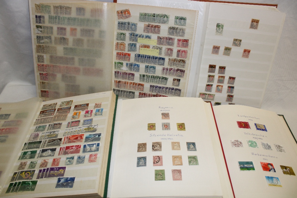 A comprehensive collection of Switzerland stamps,