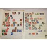 Two stock books containing a selection of GB stamps,