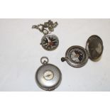 A First War pocket compass dated 1915,