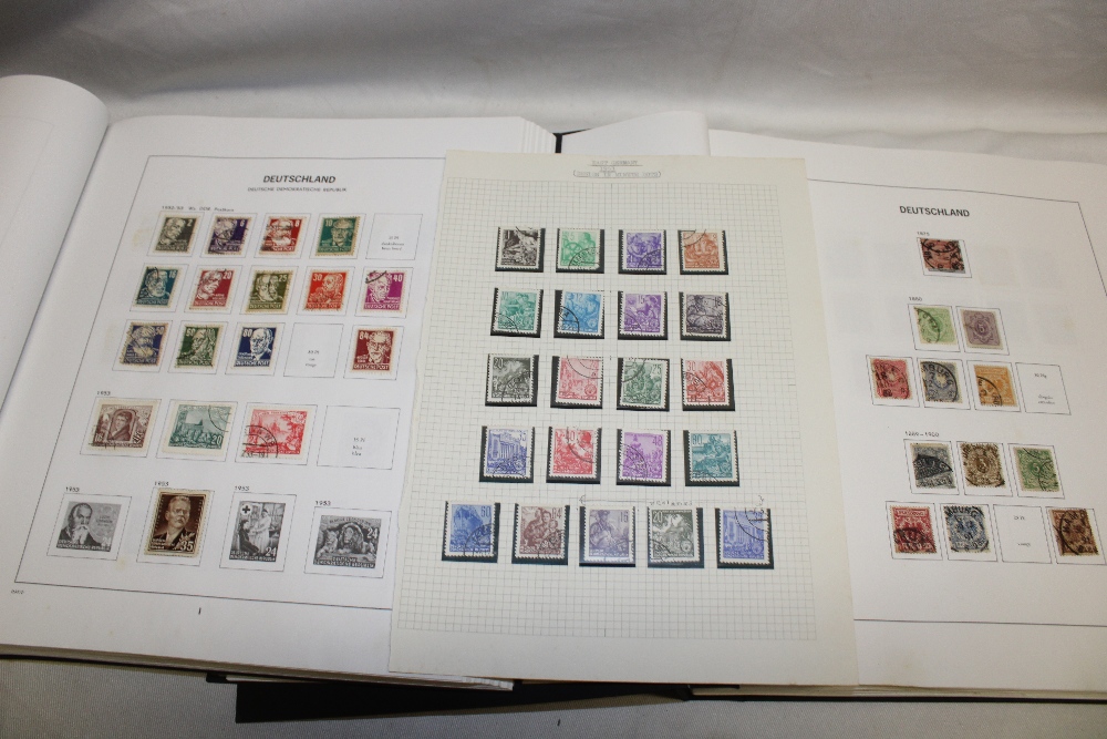 Two boxed albums containing a collection of Germany stamps 1872 onwards including German states,