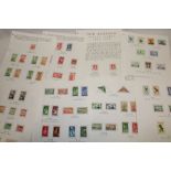 Various album pages of New Zealand stamps,