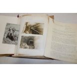 A Cornish Mining related scrapbook including a small selection of early mine related photographs