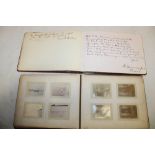 An album containing various handwritten text and greetings,