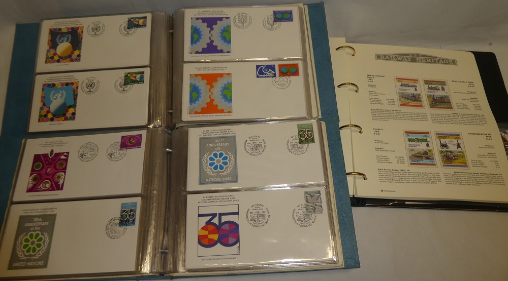 Two folder albums containing a collection of United Nations Commemorative first day covers - Image 3 of 3