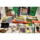 A selection of various railway memorabilia including railway volumes - GWR Then and Now,