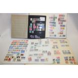 Four stock books containing a selection of GB stamps,
