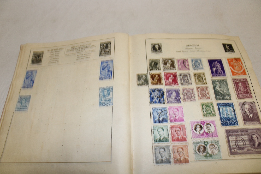 An album of various World stamps together with various stamps in packets etc.