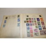 An album of various World stamps together with various stamps in packets etc.