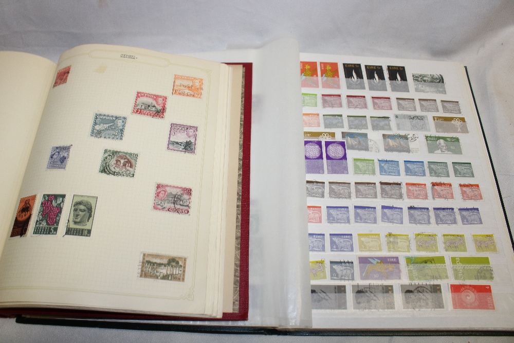 An album of British Commonwealth and World stamps and a stock book containing a selection of - Image 2 of 2