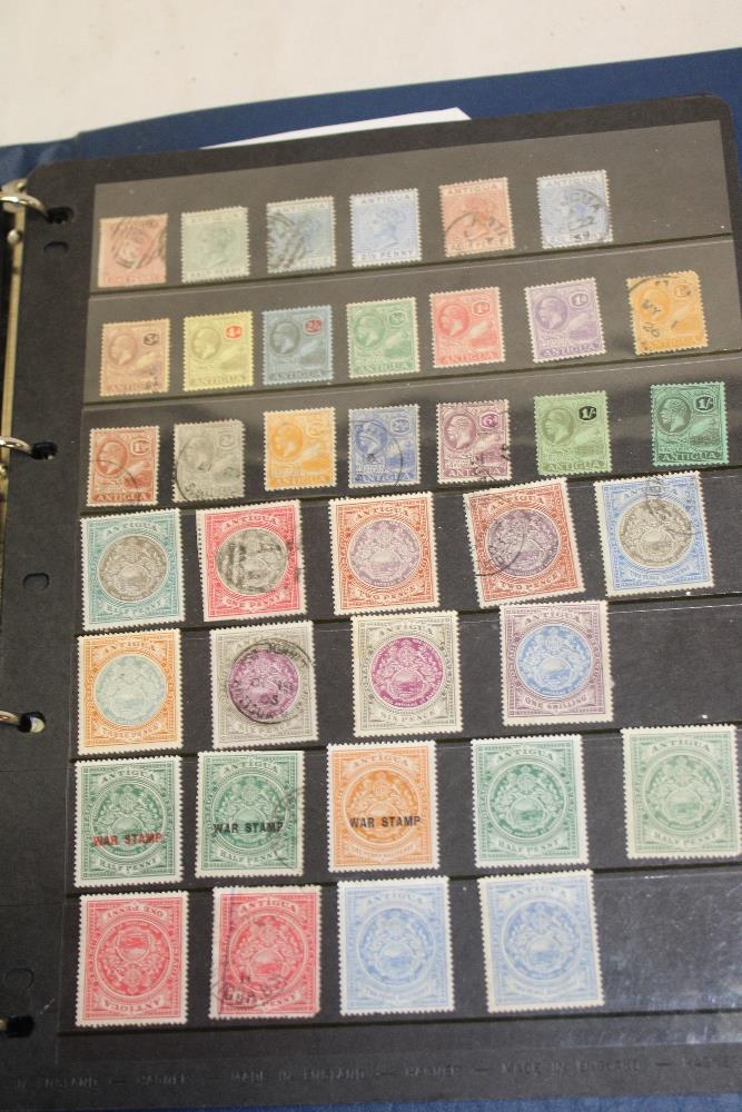 A folder album containing a selection of GB and Commonwealth stamps including 1d black, 2d blues, - Image 5 of 5