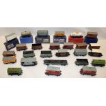 Hornby Dublo - six various boxed goods wagons, selection of various unboxed goods wagons,