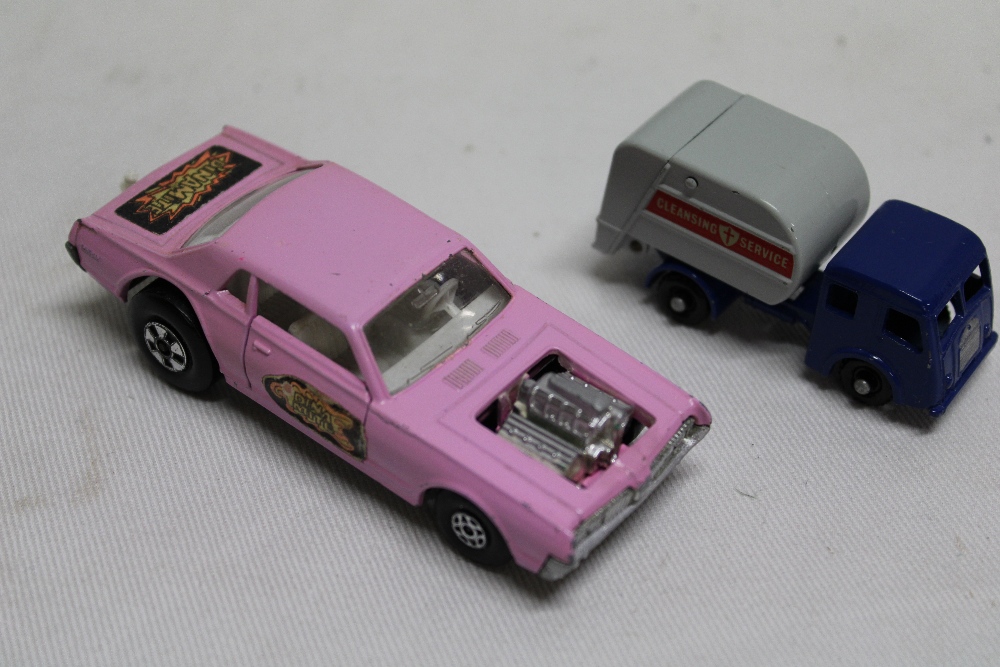 A Matchbox K-21 Cougar dragster and a Lesney No.