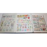 Two stock books containing a selection of World stamps including Monaco, Luxemburg, Romania etc.
