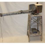 An aluminium scratch-built dockyard crane,