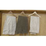 Three pairs of women's sports trousers including riding