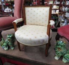 A French 19th Century child's walnut armchair