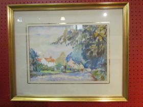 JEAN ALEXANDER (1911-1994): A framed and glazed watercolour "September Sunshine, Framlingham".