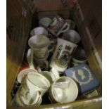 A collection of modern Royal Commemorative mugs