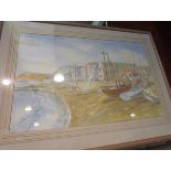 CRISP: Two 20th Century watercolours depicting Sidmouth Esplanade and Sidmouth from Port Royal,