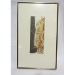 A limited edition pencil signed print of Venice,