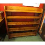 An oak five tier bookshelf circa 1930,