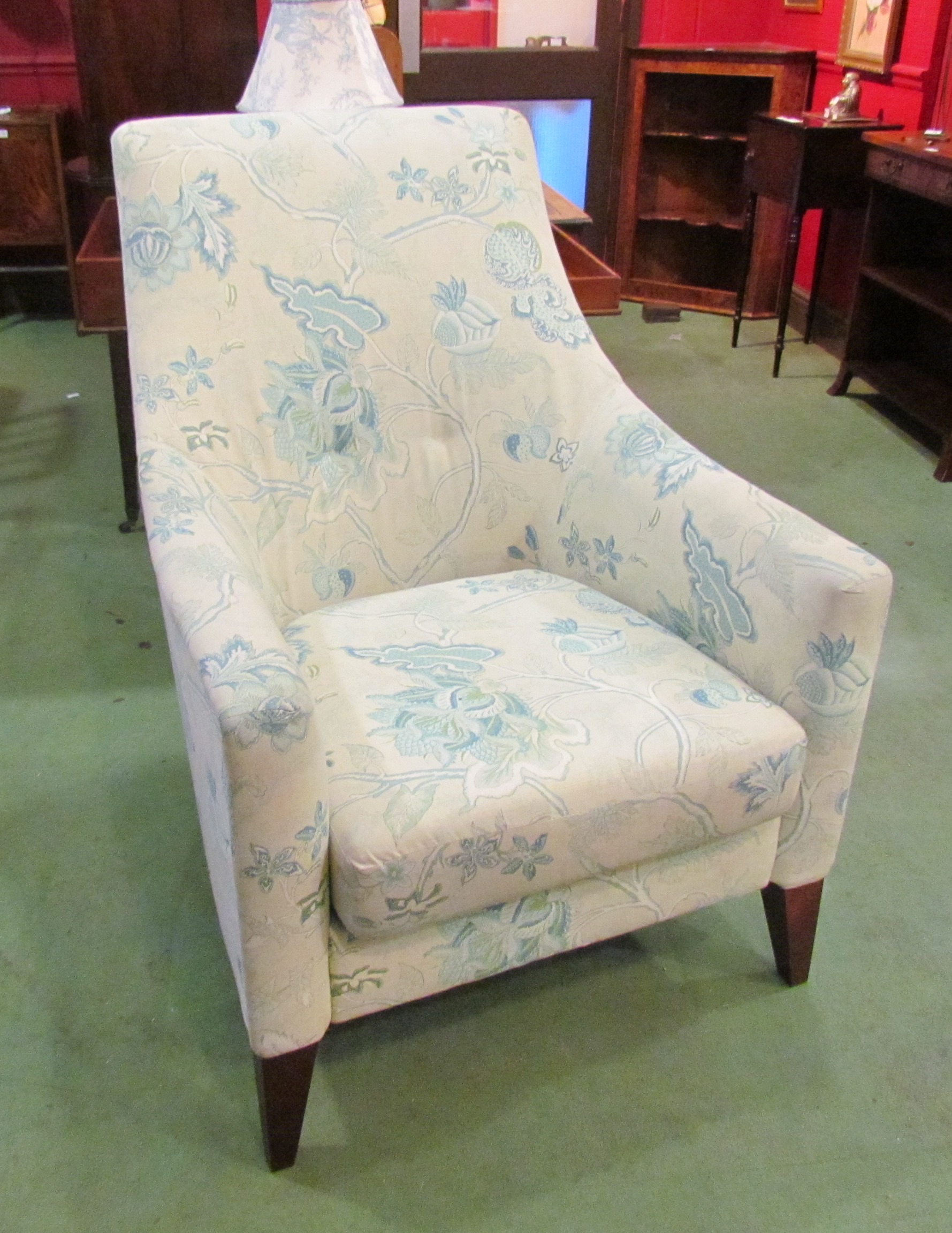 A 'Wesley Barrell' armchair on square tapering legs, - Image 2 of 2
