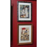 Two fine art prints,