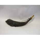 A horn made from animal horn