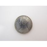 Victoria (1837-1901) An 1849 'Godless' Florin (near VF) Gothic bust