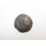 Elizabeth I (1558-1603) A hammered silver shilling, second issue martlet mm,