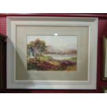 JOSEPH HALFORD ROSS (1866-1909): A pair of watercolours of Scottish lake land scenes with highland