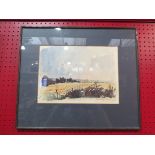 John Tookey two limited edition prints, rural landscape and coastal, 39/250 and 61/250,