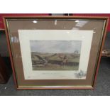 A framed and glazed limited edition Snaffles horse racing print "The Biggest Walls In the Country