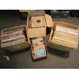 A collection of assorted LP's, 7" singles, 12" singles and 78's including Michael Jackson,