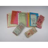 A good quantity of railway and transport tickets to include narrow gauge,