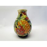 A Moorcroft Pineapple pattern vase designed by Kerry Goodwin, 62/150, 20cm tall,